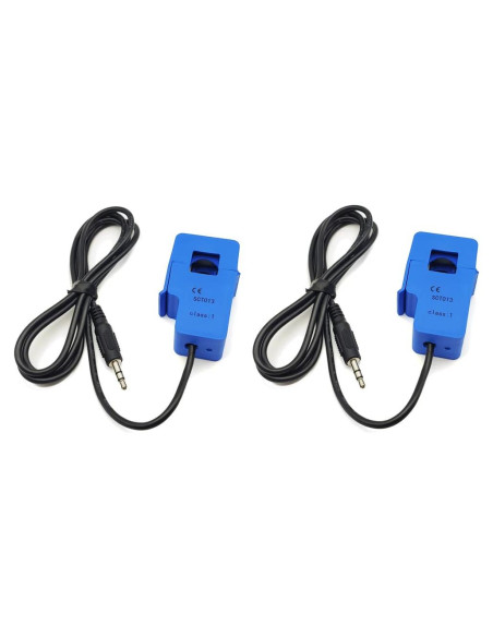 2 Pcs Sensor de Corriente SCT013 5A 1V No Invasivo 1m