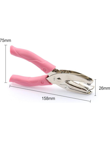 Perforadora de Mano IZTOSS 1 Agujero 1/16" Rosa Manual