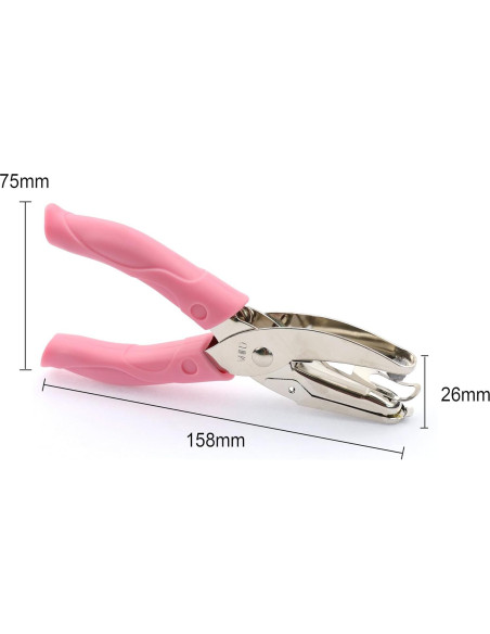 Perforadora de Mano IZTOSS 1 Agujero 1/16" Rosa Manual