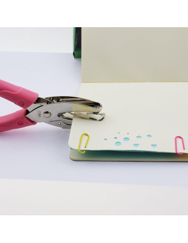 Perforadora de Mano IZTOSS 1 Agujero 1/16" Rosa Manual