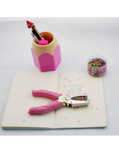 Perforadora de Mano IZTOSS 1 Agujero 1/16" Rosa Manual