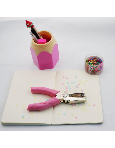 Perforadora de Mano IZTOSS 1 Agujero 1/16" Rosa Manual