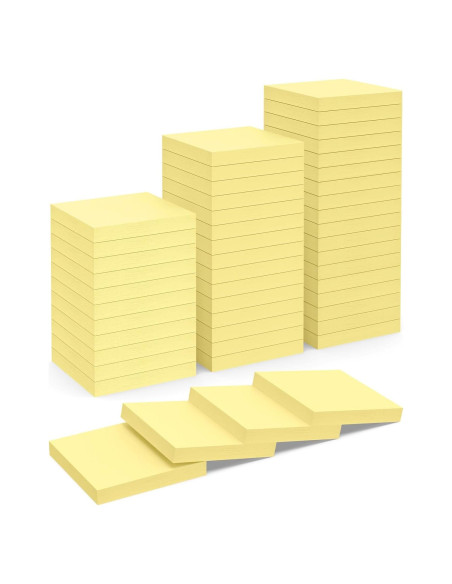 Notas Adhesivas WeLiu Amarillas 7.62x7.62 cm 3600 Hojas Notas Adhesivas WeLiu Amarillas 7.62x7.62 cm 3600 Hojas