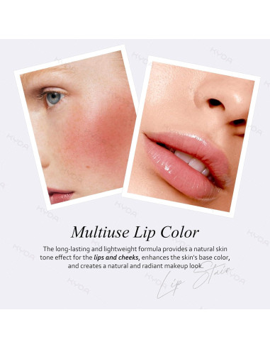 Tinte de Labios y Mejillas KYDA Activado por PH 2.1g Rosa