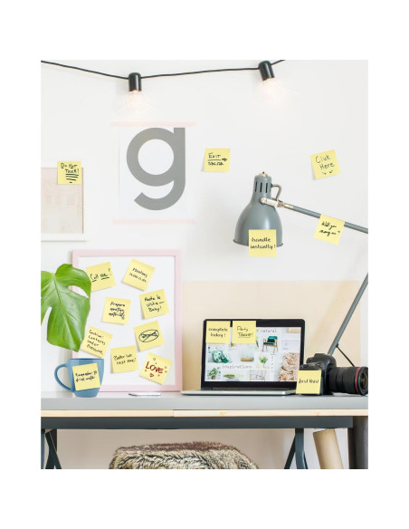 Notas Adhesivas WeLiu Amarillas 7.62x7.62 cm 3600 Hojas Notas Adhesivas WeLiu Amarillas 7.62x7.62 cm 3600 Hojas