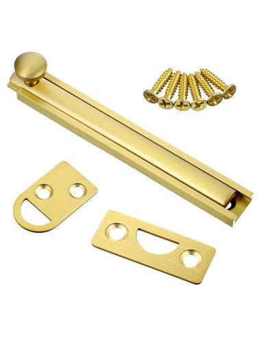 Tornillo de Superficie de Latón Macizo Exircy 10.16 cm Dorado