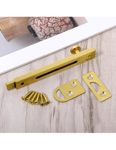 Tornillo de Superficie de Latón Macizo Exircy 10.16 cm Dorado