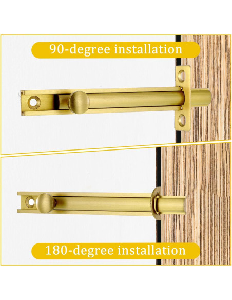 Tornillo de Superficie de Latón Macizo Exircy 10.16 cm Dorado