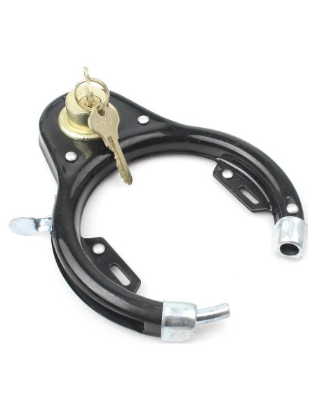Candado U-lock Bacar para Bicicleta con 2 Llaves - Hierro Antirrobo