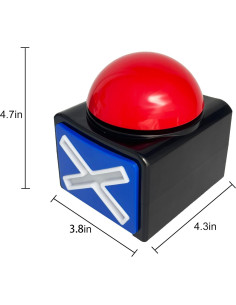 Game Buzzers de Respuesta con Luz y Sonido OFVENS 2 Pcs 2