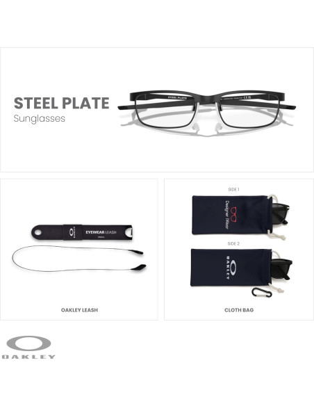 Gafas de Lectura Rectangulares Oakley OX3222 para Hombres - Carbón en Polvo