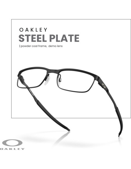 Gafas de Lectura Rectangulares Oakley OX3222 para Hombres - Carbón en Polvo