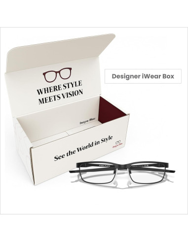 Gafas de Lectura Rectangulares Oakley OX3222 para Hombres - Carbón en Polvo