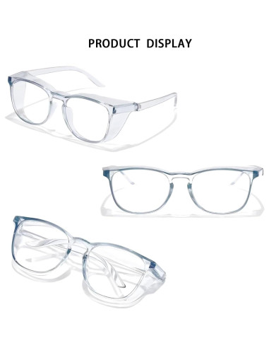 Gafas de Seguridad Miopía HD-Claro - Protección Ocular - -1.0D