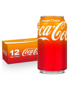 Coca-Cola Soda de Crema de Naranja - Paquete de 12 latas 355ml