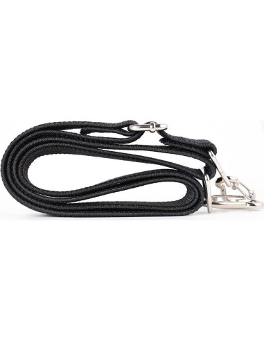 Cuerda Bungee Plana Marcobrothers Ajustable 1.22m Negra