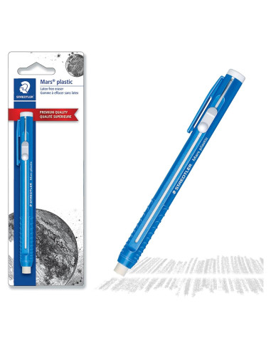 Goma de Borrar Retráctil STAEDTLER Mars Plastic Azul