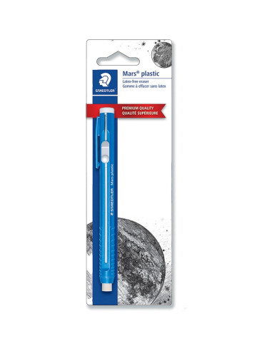 Goma de Borrar Retráctil STAEDTLER Mars Plastic Azul