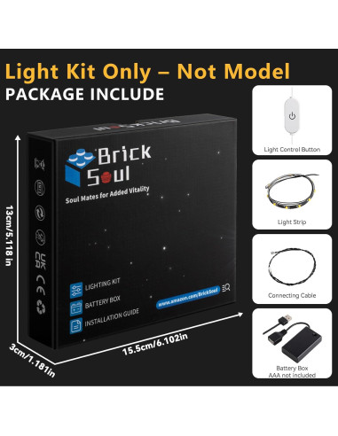 Kit de Luz LED BrickSoul 43257 para LEGO Lilo y Stitch