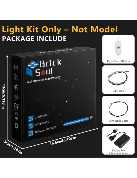 Kit de Luz LED BrickSoul 43257 para LEGO Lilo y Stitch