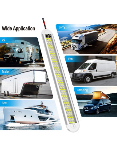 Barra de Luz LED Interior 12V CT CAPETRONIX 1500LM 2Pcs