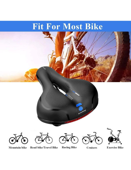 Asiento de Bicicleta Gincleey DLP0017 con Espuma de Memoria