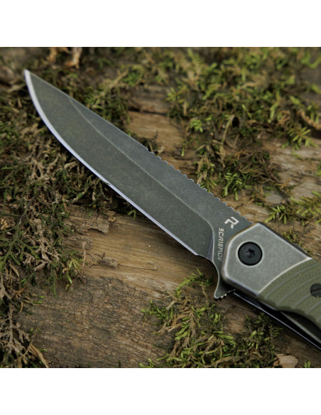 Cuchillo Plegable REVO Duo Drop Point Verde 20.64 cm