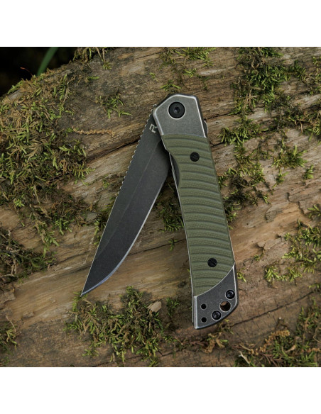 Cuchillo Plegable REVO Duo Drop Point Verde 20.64 cm