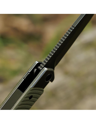 Cuchillo Plegable REVO Duo Drop Point Verde 20.64 cm