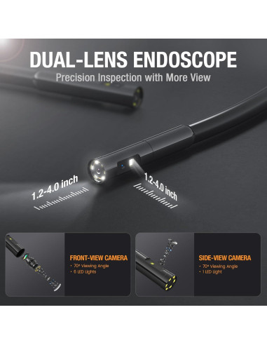 Probe de Doble Lente 1.5m Teslong MS450 - Cable Semi-Rígido 5mm