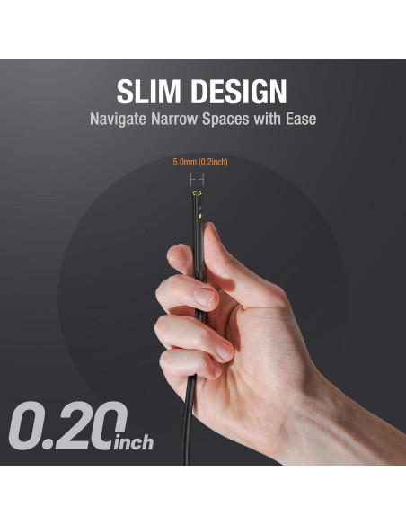 Probe de Doble Lente 1.5m Teslong MS450 - Cable Semi-Rígido 5mm