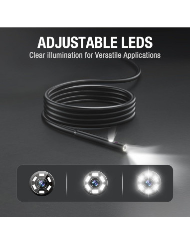 Probe de Doble Lente 1.5m Teslong MS450 - Cable Semi-Rígido 5mm