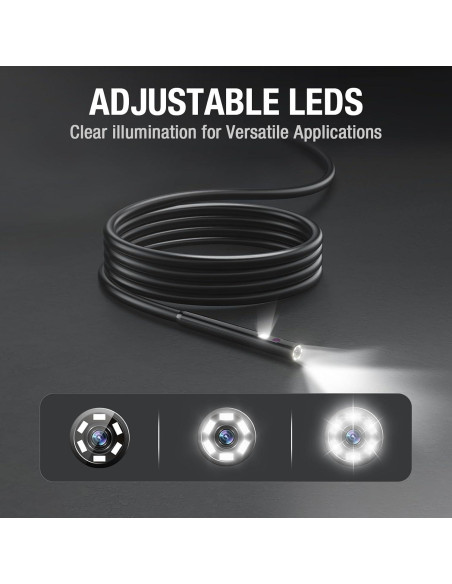 Probe de Doble Lente 1.5m Teslong MS450 - Cable Semi-Rígido 5mm