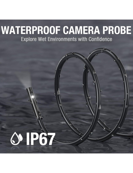 Probe de Doble Lente 1.5m Teslong MS450 - Cable Semi-Rígido 5mm