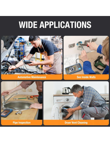 Probe de Doble Lente 1.5m Teslong MS450 - Cable Semi-Rígido 5mm