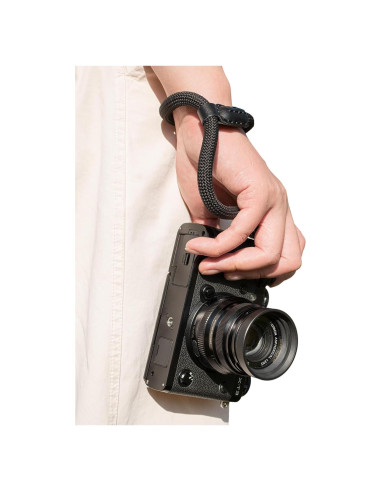 Correa de muñeca para cámara VOVMOEYA - Negro, 21 cm ajustable