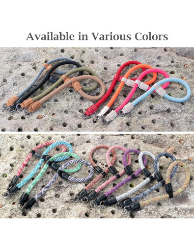 Correa de muñeca para cámara VOVMOEYA - Negro, 21 cm ajustable