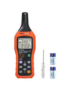 Medidor Digital de Temperatura y Humedad Protmex PT6508