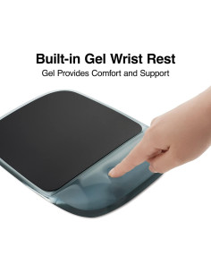 Alfombrilla de Ratón con Reposamuñecas Gel STAPLES Negro 23.37x17.78cm 2