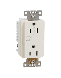 Enchufe Inteligente Z-Wave Plus Square D 15A 120V Almendra Clara