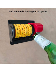 Abrebotellas de Pared Flylin con Contador Automático Multicolor 2