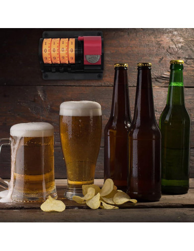 Abrebotellas de Pared Flylin con Contador Automático Multicolor