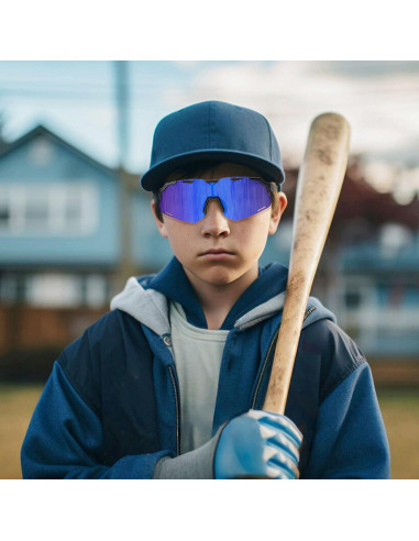 Gafas de Sol Polarizadas para Niños TR90 UV400 - Negroazul