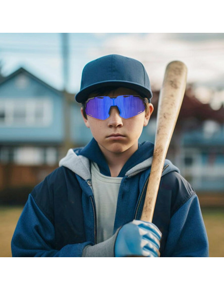 Gafas de Sol Polarizadas para Niños TR90 UV400 - Negroazul