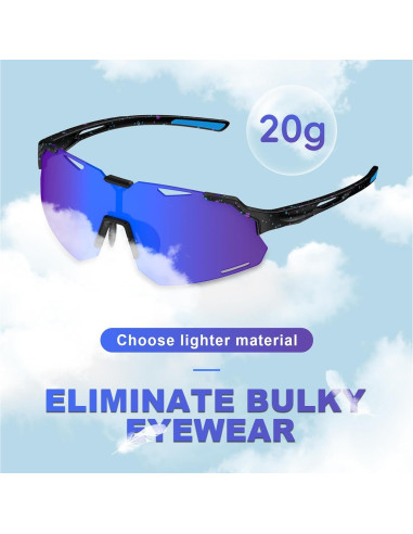 Gafas de Sol Polarizadas para Niños TR90 UV400 - Negroazul