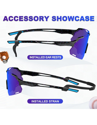 Gafas de Sol Polarizadas para Niños TR90 UV400 - Negroazul