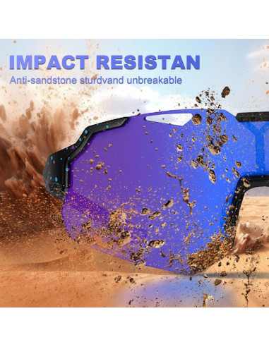 Gafas de Sol Polarizadas para Niños TR90 UV400 - Negroazul