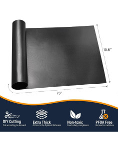 Rollo de Forro de Teflón Nanningo 190.5x26.9 cm Antiadherente 2