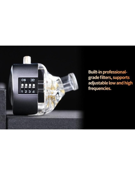 Auriculares KZ Castor con Cable 2DD HiFi Ajustables Plata