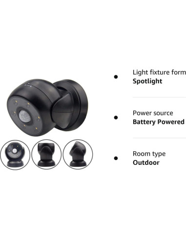 Luz de Sensor de Movimiento BIGLIGHT LED Inalámbrica 200 Lúmenes